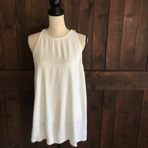 Topshop White Tank Top - Open Back Tank Top for Women - High Neck Tank Tops